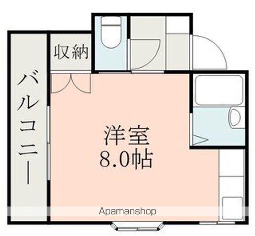花堂ビル(ワンルーム/3階)の間取り写真