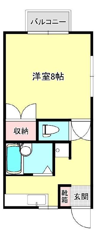 メゾンシンコー(1K/2階)の間取り写真