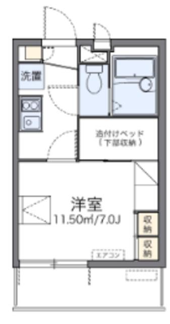 レオパレスFIII相模原(1K/3階)の間取り写真