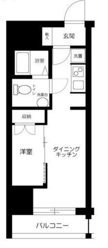 ROXIS日暮里(1DK/2階)の間取り写真