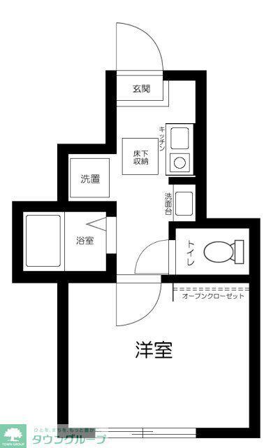 ピッコラシエナ(1K/1階)の間取り写真