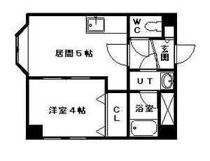 恵比寿第2ハイツ(1DK/2階)の間取り写真