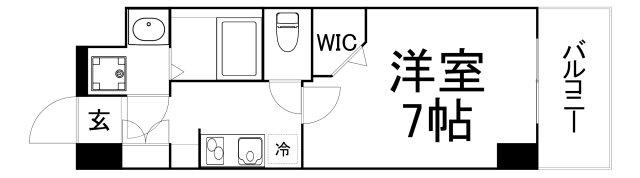 J-BRIGHT UMEDA KITA(1K/6階)の間取り写真