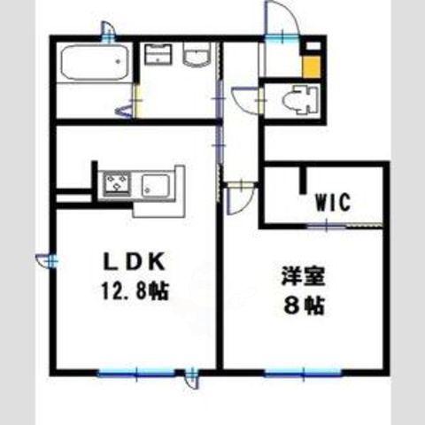 コンフォート北条(1LDK/1階)の間取り写真