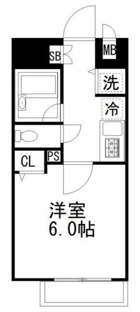 パレステュディオシンシア文京千石(1K/7階)の間取り写真