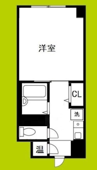 ステュディオ新御堂(1K/6階)の間取り写真