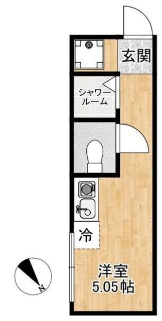 CORDEA町屋(ワンルーム/3階)の間取り写真