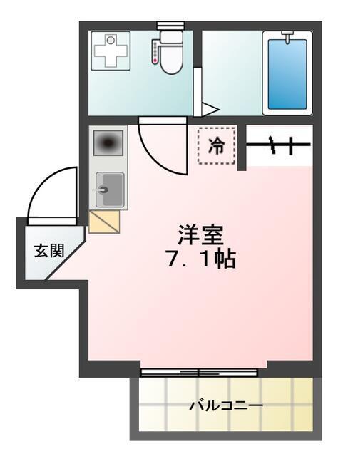 GLANZ千石II(ワンルーム/3階)の間取り写真