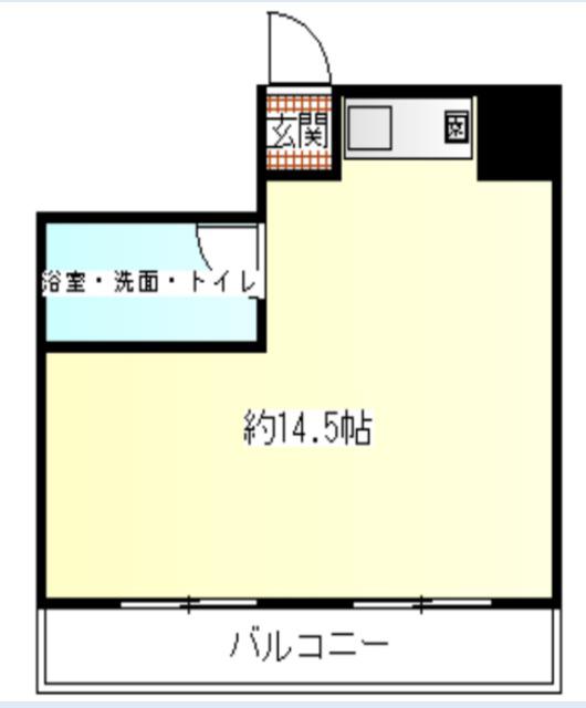 鶯谷永谷マンション(ワンルーム/7階)の間取り写真