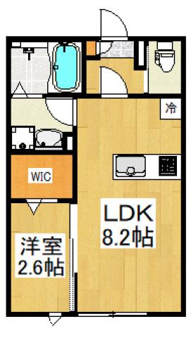 KEIAI RESIDENCE 久米川(1LDK/2階)の間取り写真