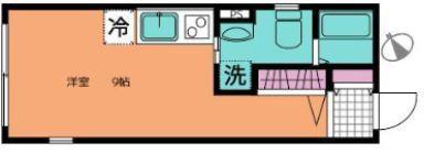 UMEX鶴見(ワンルーム/5階)の間取り写真