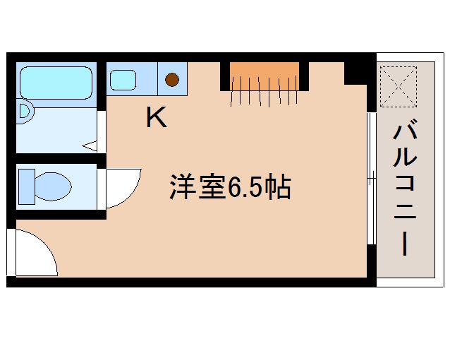 リブル船橋(ワンルーム/2階)の間取り写真