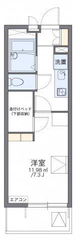 レオパレス さざんか(1K/3階)の間取り写真