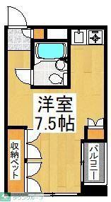 ルミエール(ワンルーム/3階)の間取り写真