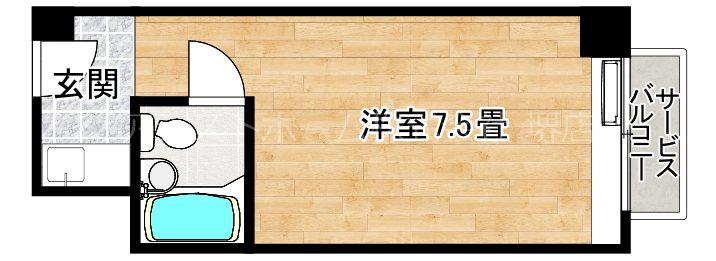 ステュディオ堺フェニックス(ワンルーム/7階)の間取り写真