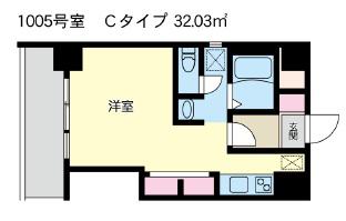 高田馬場ヒルサイドパレス(ワンルーム/10階)の間取り写真