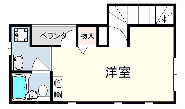レファインド芦屋Ⅲ(ワンルーム/3階)の間取り写真