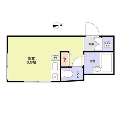 ウインズSAITOUBUNCHO(ワンルーム/1階)の間取り写真