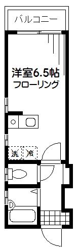 パルティメント(1K/2階)の間取り写真