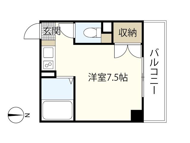 I・S MIYUKI(ワンルーム/4階)の間取り写真