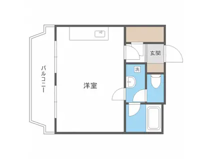 北21条ハイツ(ワンルーム/5階)の間取り写真
