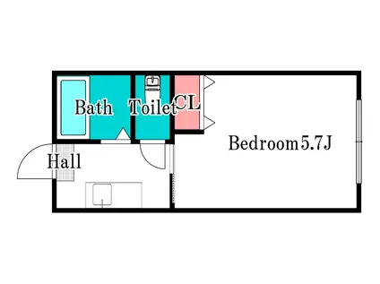 サンコーポ原(1K/1階)の間取り写真