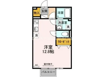サニーハウス横井B棟(ワンルーム/2階)の間取り写真