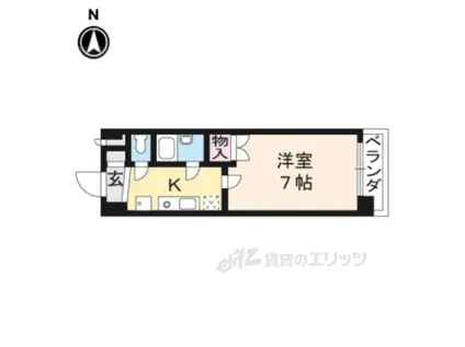 早川マンション(1K/2階)の間取り写真