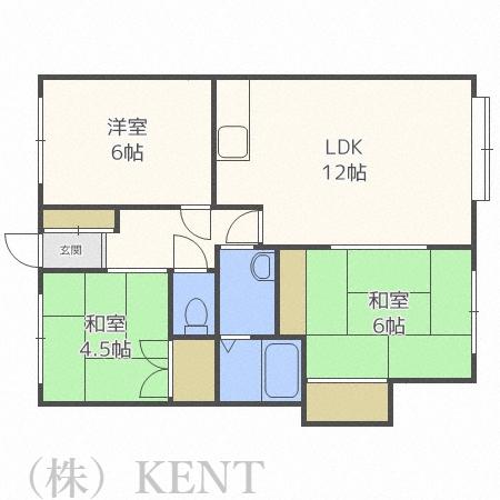 ヴィレッジM(3LDK/2階)の間取り写真
