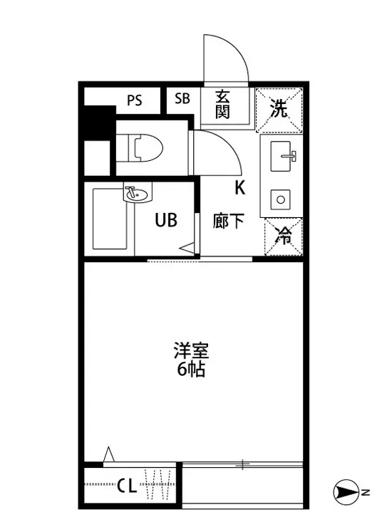 キャッスル浜田山 1階階 間取り