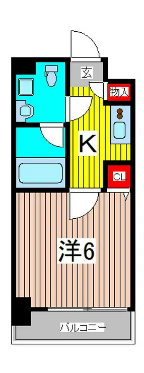 メインステージ川口WEST 4階階 間取り