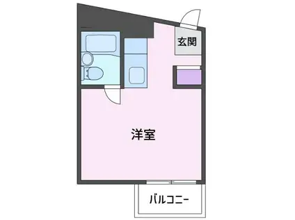 オーシャンヴィレッジII(ワンルーム/1階)の間取り写真