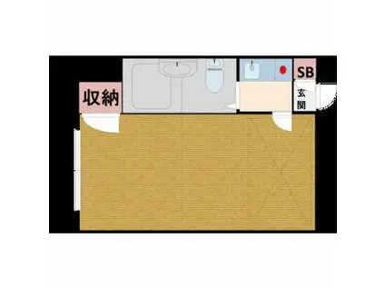 レジデンス平塚(1K/1階)の間取り写真