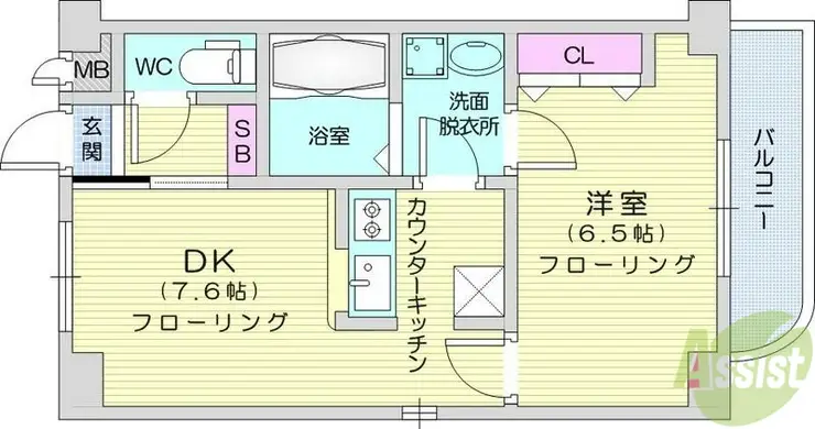 グランパルク 2階階 間取り