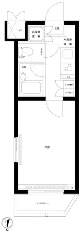 ルーブル中目黒弐番館 5階階 間取り