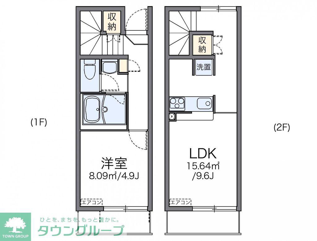 レオネクストコンフォート安行原(1LDK/1階)の間取り写真