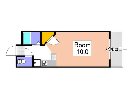 ソレイユ大元上町(ワンルーム/2階)の間取り写真