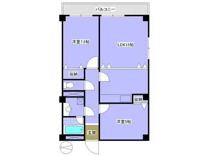 APARTMENT KAYA 田園調布(2LDK/2階)の間取り写真