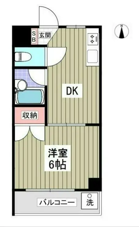 清新三興ハイツ 2階階 間取り