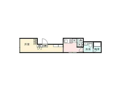 THE KAHALA武蔵小山(1K/3階)の間取り写真