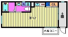 フェスティナレンテ(ワンルーム/4階)の間取り写真