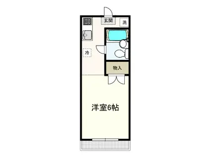 グレースハイツ(1K/1階)の間取り写真