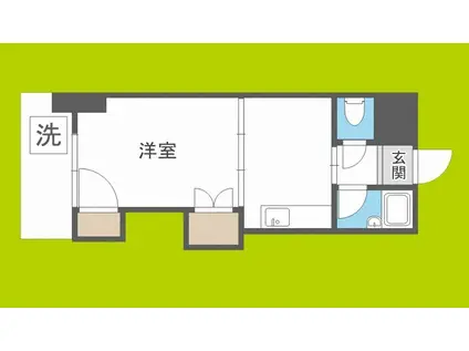 COLLECTION中崎I(1K/3階)の間取り写真