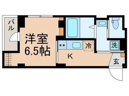 LUONTO HILLS(1K/2階)の間取り写真