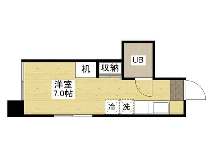 プレイシス福山(ワンルーム/3階)の間取り写真