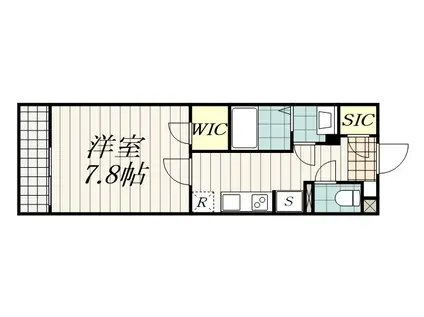 リブリ・検見川浜(1K/1階)の間取り写真