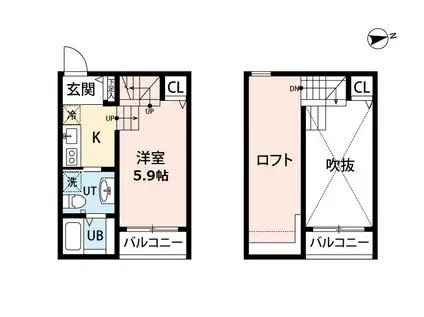 リーフレスト(ワンルーム/1階)の間取り写真
