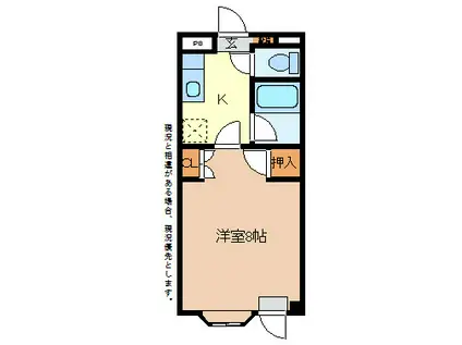 コーポソイビーンノースツリー(1K/1階)の間取り写真