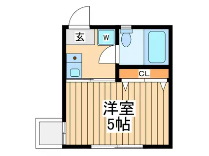 コーポ日進町(ワンルーム/2階)の間取り写真
