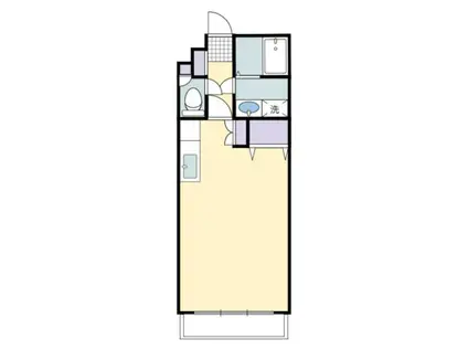 ノーブルハイム(ワンルーム/3階)の間取り写真